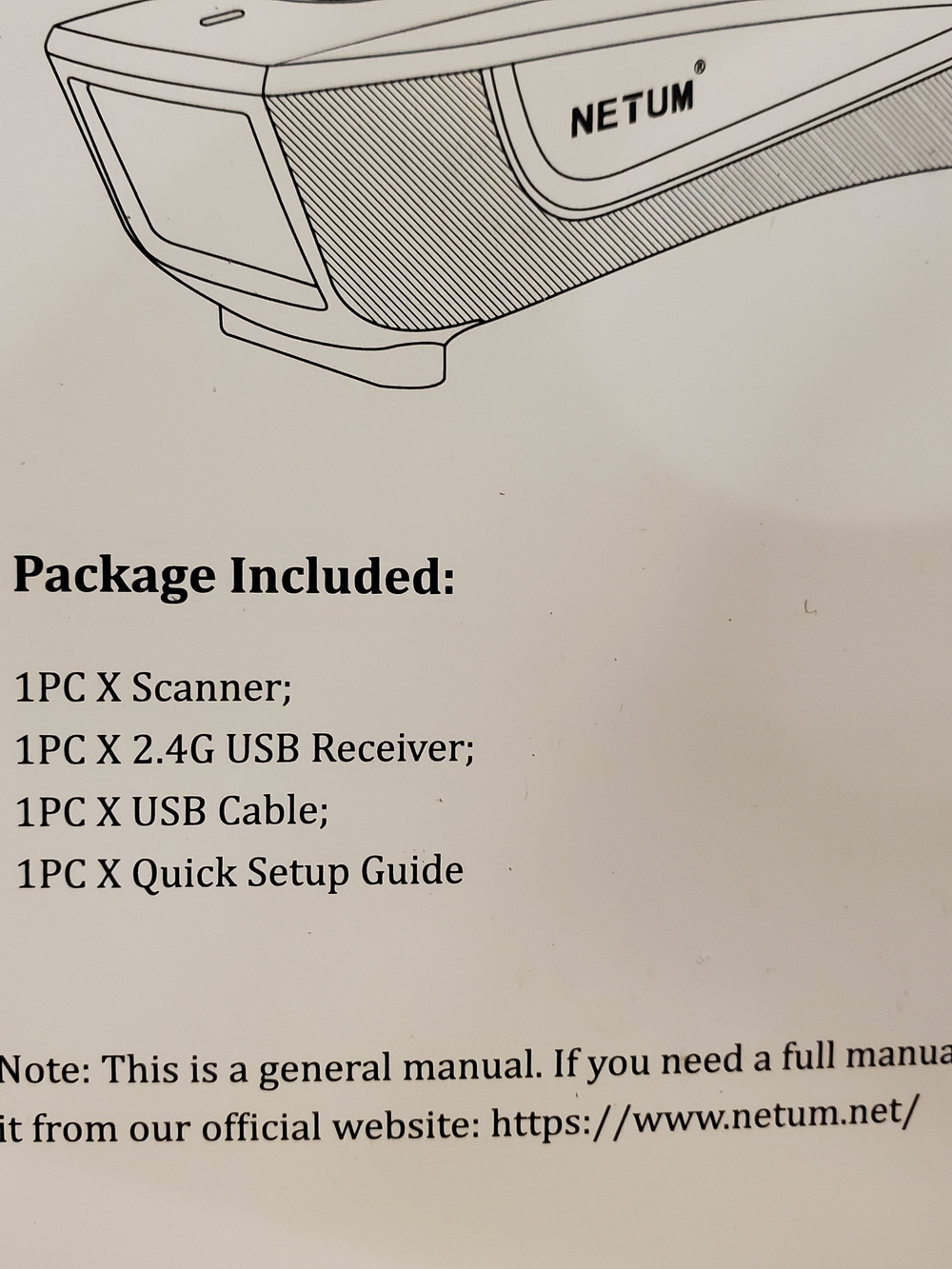 NETUM Wireless Barcode Scanner - Picture 8 of 8